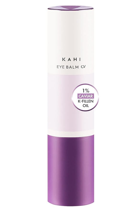 KAHI Eye Balm CV - Age-Defying, Hydrating, 3D Lifting Under Eye Moisturizer Stick with Beluga Caviar Oil - Corrector for Dark Circles – Luxury Korean Skincare (9g, 0.31 oz)