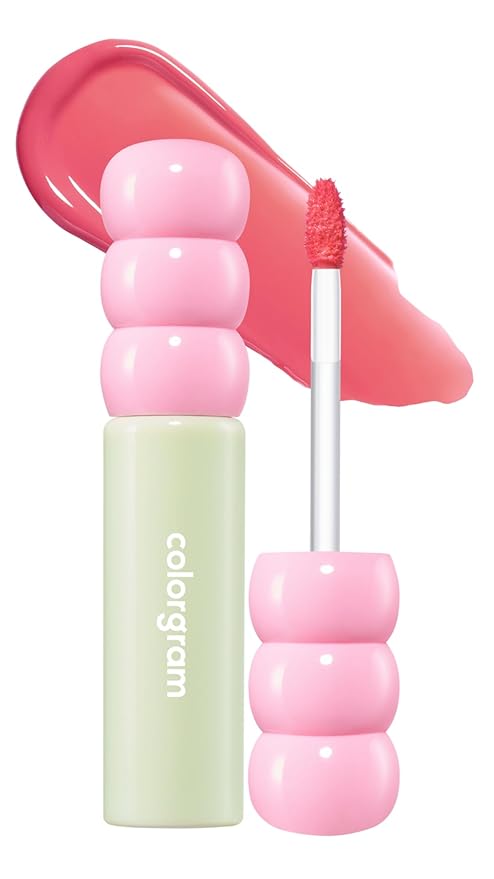 COLORGRAM FRUITY GLASS TINT 12 BUTTERCUP PINK Lightweight Non-Sticky Lip Tint | Korean Beauty Lip Gloss for Daily Wear