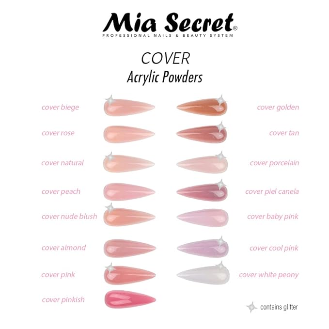 Mia Secret Cover Nude Blush Acrylic Powder 1oz