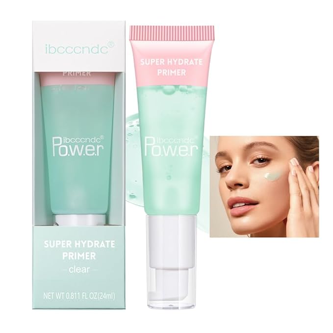 AKARY Gel-Based & Hydrating Face Primer For Smoothing Skin & Gripping Makeup With Hyaluronic Acid, Long-Wear Foundation Face Primer for Oil Control, Pores Fine Lines Minimizer, 0.81 Fl Oz, 01 Clear