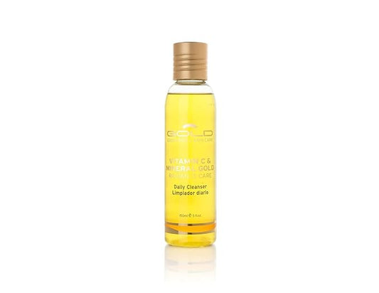 Gold Cosmetics & Skin Care Vitamin C & Mineral Gold Skincare, with Collagen (Daily Cleanser, 150ml)