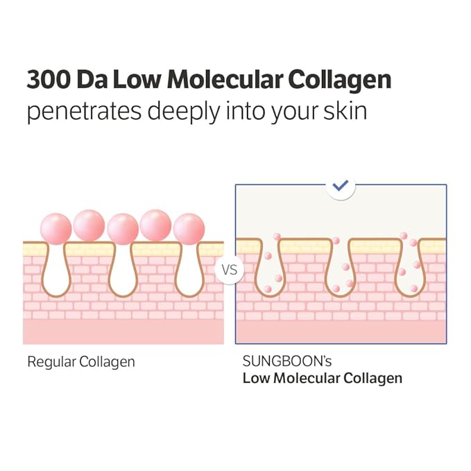 SUNGBOON EDITOR Deep Collagen Anti-Wrinkle Cream In Serum | Volufiline, Real Collagen, Skin Volumizing, Glass Skin, Elasticity for Aged Skin, Korean Skin Care, Serum for Face, 1.01 fl. oz