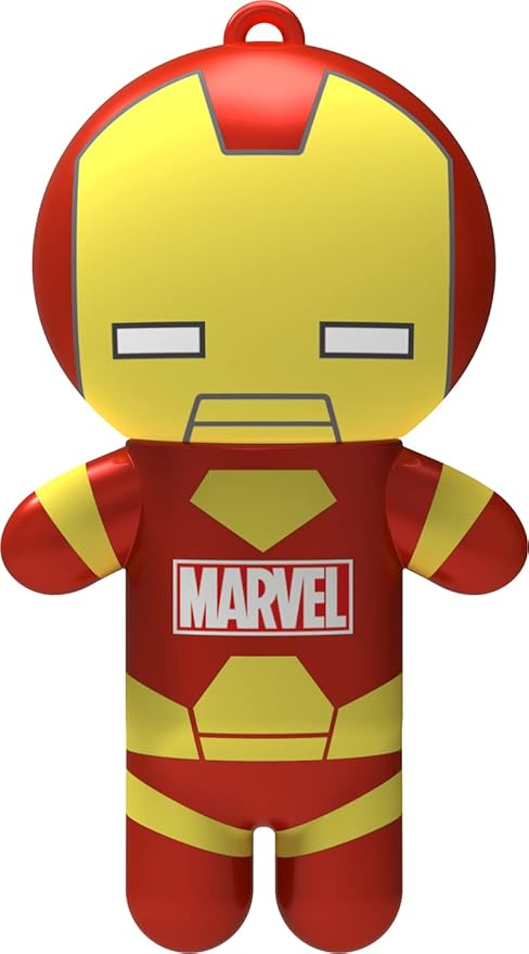 Lip Smacker Marvel Lip Balm Keychain, Clear & Glossy, Fun & Giftable, Cruelty Free - Iron Man