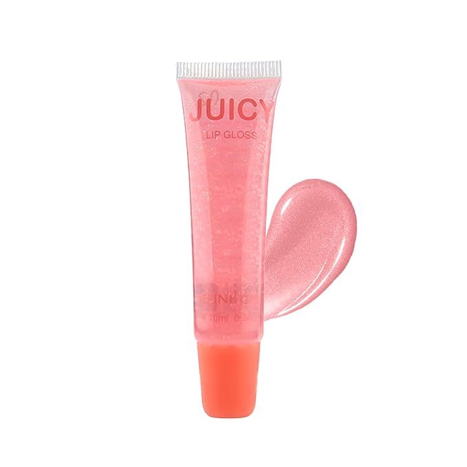 Juicy Lip Gloss, Lipgloss for Women and Girls, Lip Plumper, Lip Makeup Hydrating, Tinted Lip Balm, Colorful Lipgloss Moisturizing and Vibrant #cherry