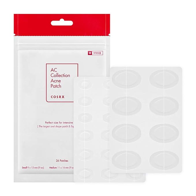 COSRX AC Collection Acne Patch, 26 Patches with Centella Asiatica Extract, Blemishes and Zits Cover, Spot Stickers for Face and Body