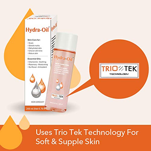 Scar Removal Serum - 200 ml Hydrating Oil for Face and Body - Treatment for Acne Scars, Stretch Marks, and Dark Spots - Vitamin E & A