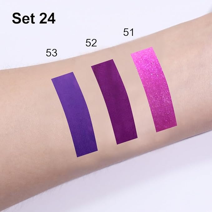 evpct 3Pcs Lavender Dark Violet Purple Matte Lip Liner & Liquid Lipstick Stain Makeup Set for Women, Lip Liner Stain Long Lasting Waterproof Smudge Proof, Cruelty Free Lip Makeup 24 hours originales