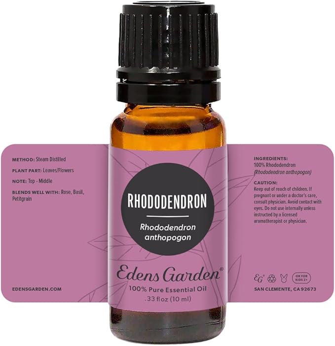 Edens Garden Rhododendron Essential Oil- 100% Pure Premium Grade, Undiluted, Natural, Therapeutic, Aromatherapy, The Best for Diffuser, Skin, Face, Hair 10 ml (.33 fl oz)