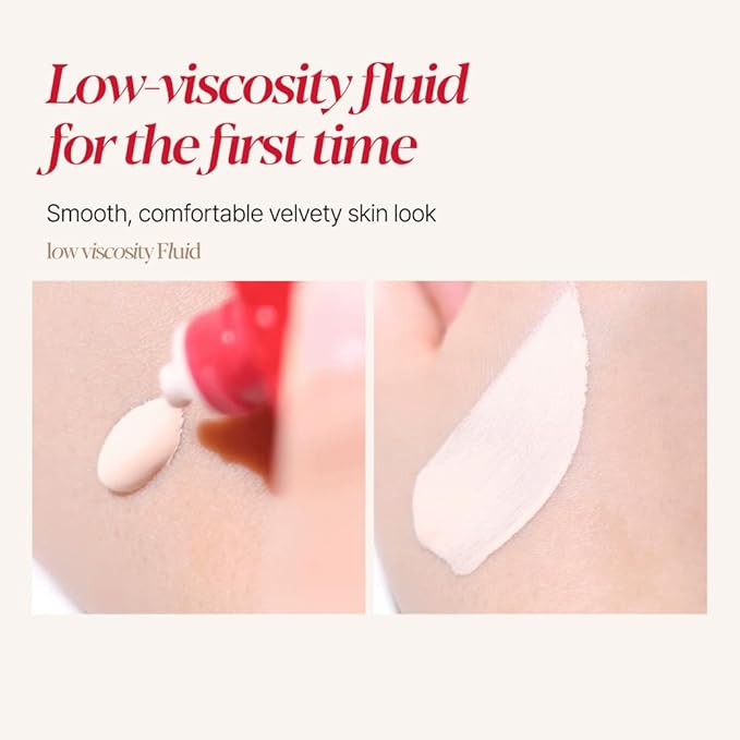 Espoir Be Velvet Fluid Foundation #23 Beige 1.05oz | Luxurious Velvet Finish | Thin, Dense Coverage Matte Foundation | Long-Lasting Hydrated Radiance Liquid Foundation | Korean makeup Foundation