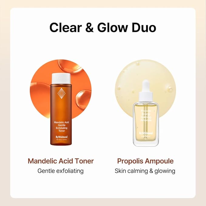 [BY WISHTREND] Mandelic Acid 5% Skin prep Water, Gentle Skin Korean exfoliator for face, Aha Bha Toner, Ideal for Sensitive Skin (5.1 Fl Oz (Pack of 1))