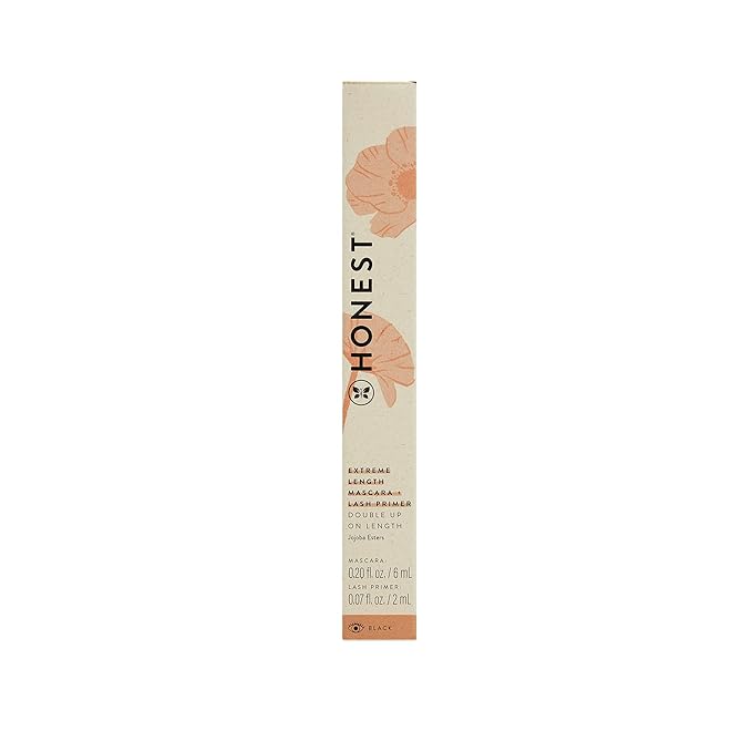 Honest Beauty Extreme Length Volumizing Clean Mascara + Honest Lavender Foaming Bubble Bath Bundle | Naturally Derived + Cruelty Free | 0.27 fl oz, 12 fl oz
