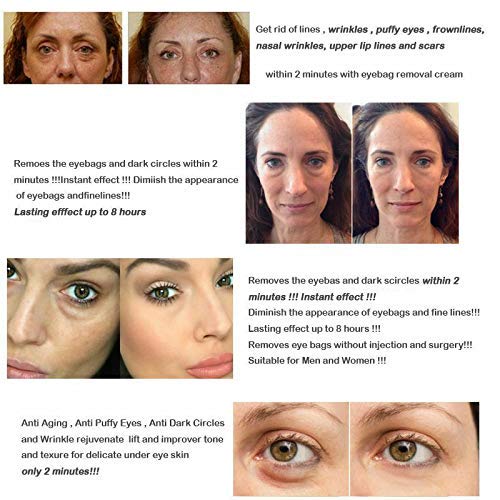 Magic Eye Cream, Instantly Remove Under Eye Bags Wrinkles Puffiness Dark Circles and Fine Lines, Anti Aging Eye Cream for Men Women