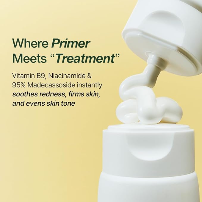 NDP Vitamin B9 Tone-up Cream, Silicone Free Face Primer for Pore Minimizing, 95% Pure Cica Extract, Breathable Skin Formula, Glass Skin & Lightweight, V-Cream Clean K-Beauty (65ml / 2.19 Fl Oz)