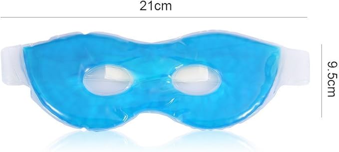 Cold Eye Mask Gel Bead Cooling Soothing Cold Eye Mask Pack Reusable Ice Mask Cold Pack for Woman & Man Sleeping, Relief Puffy Eyes, Dark Circles, Dry Eyes, Relaxing Sleep