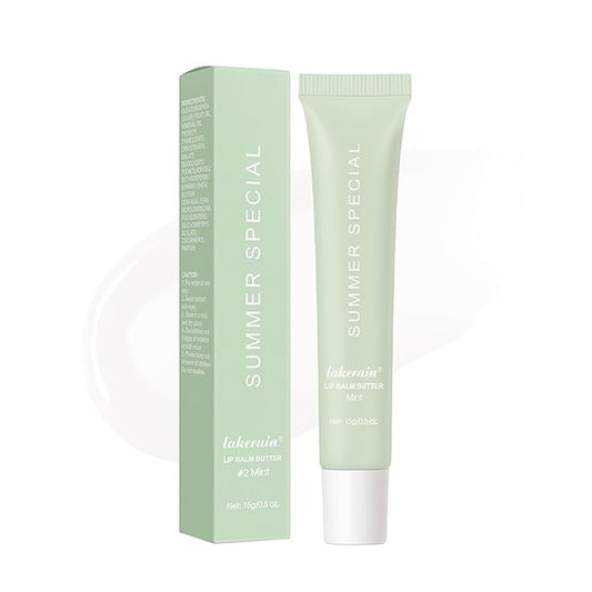 Summer Special Lip Butter Balm - Ultra-Hydrating, Nourishing Lip Care with Natural Ingredients, Shea Butter & Olive Butter, Soothes & Softens Dry Lips (#2 Mint, 0.5 Fl Oz (Pack of 1))