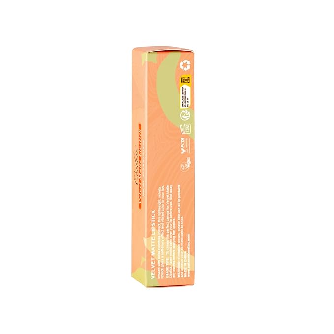 Oulac Nude Matte Lipstick for Women, Lipstick & Blush Duo, Peach Creamy Soft Satin Finish Lipsticks,Moisturising Formula,Rich Color Lightweight, Rose Oil,Vegan & Cruelty-Free| 3.6g (Y12