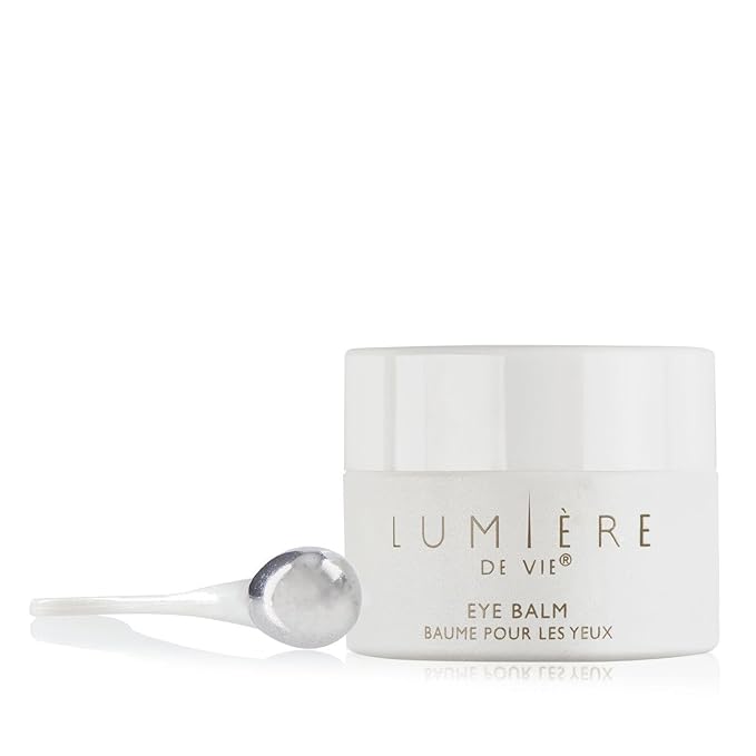 LUMIÈRE DE VIE® Eye Balm - Soothing & Firming Under-Eye Moisturizer for Dark Circles, Fine Lines & Wrinkles - Hydrating Skin Care with Light-Diffusing Pigments - Single Jar (0.5 oz./15 g)