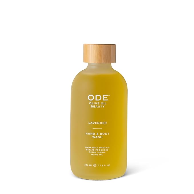 McEvoy Ranch Lavender Hand & Body Wash (2-pack) by ODE Olive Oil Beauty, Organic EVOO, California Made, Nourishing Foaming Wash