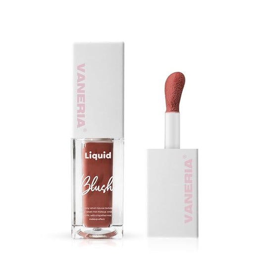 VANERIA Liquid Blush for Cheeks,Long lasting High Pigment Creme Blush,Multi-Use Makeup Blush Stick for Cheeks Lips Eyes,Natural Look Makeup Face Blushes.#4 (5g/0.17oz) ﻿