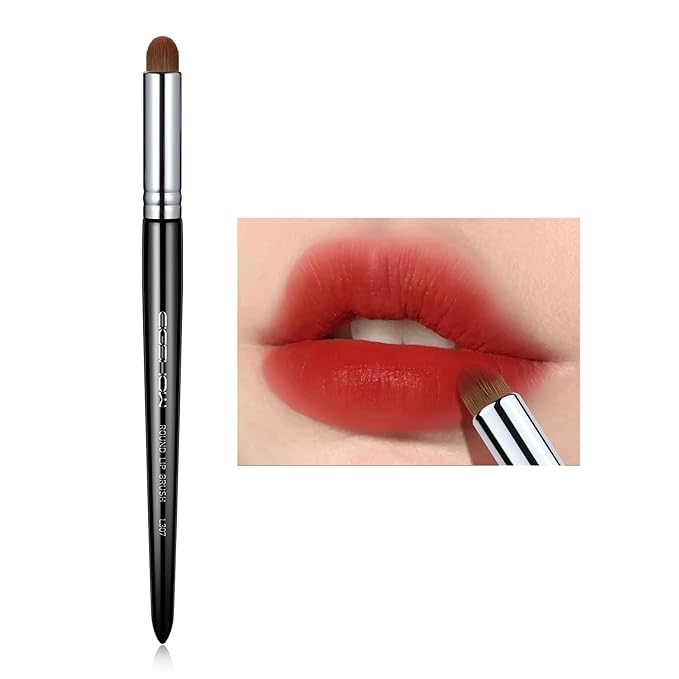 Lip Brush, EIGSHOW Lip Smudge Brush Round head for Gloss Lipstick, Multi-purpose Makeup Blending Applicator, Reusable (L307)