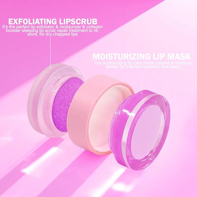 kukubird Exfoliating Lip Scrub Lip Care Treatment For Chapped and Cracked Lips-Grape