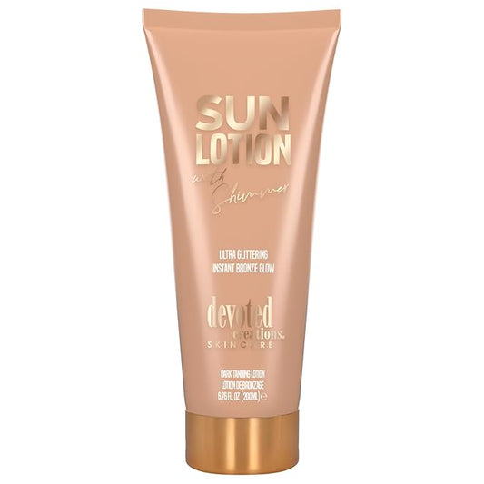 Sun Lotion with Shimmer Ultra Glittering and Instant Bronze 6.76 oz.