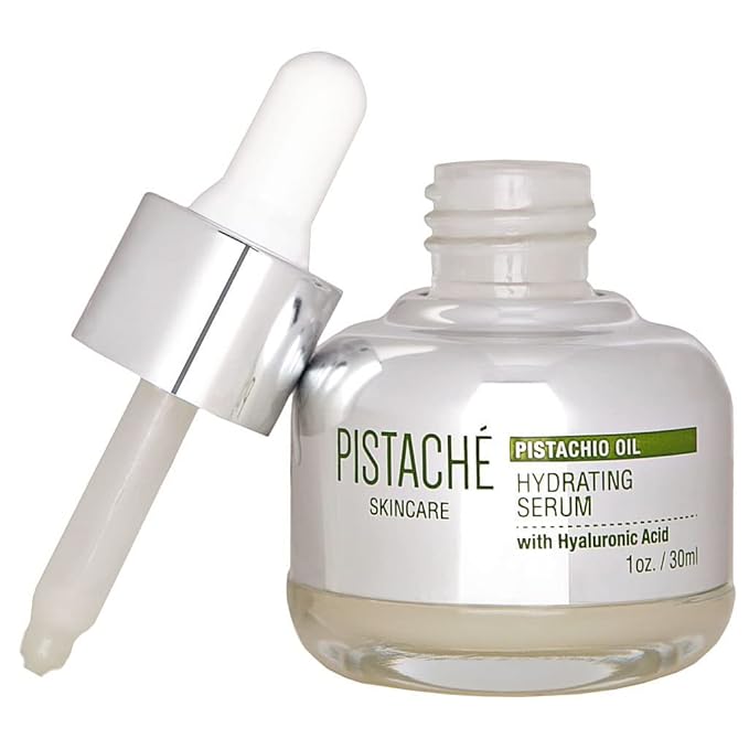 Pistaché Skincare Pistachio Oil Dewy Face Beauty Duo Set + Hyaluronic Acid Face Serum & Face Moisturizer + Hydrates and Nourishes + Vitamin E + Antioxidant