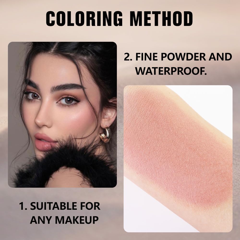 Kaely Pressed Single Eyeshadow Makeup, Little Beige Dress Matte Highly Pigmented Monochrome Eye Shadow Palette, Waterproof Neutral Powder Mini Eyeshadow, sombras para ojos, Lightweight Blendable, 19