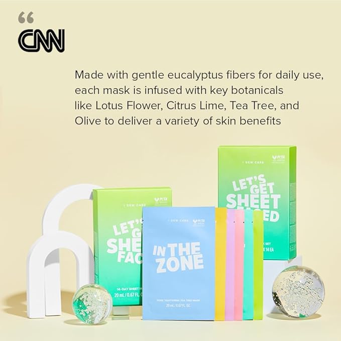 I DEW CARE Collagen Sheet Mask Variety Pack - 14 Days Facial Masks Skincare Korean | Hydrating Collagen Face Mask, Moisturizing Beauty Skin Care, Sheet Masks for Women, Facial Skincare Pack, 14EA