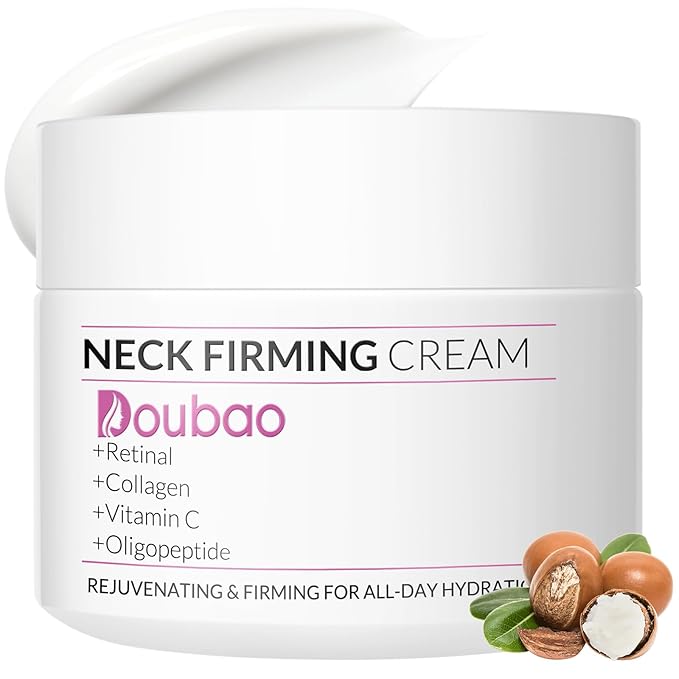 Neck Firming Creams for Tightening and Firming, Moisturizer Face Cream with Collagen, Hyaluronic Acid, Day & Night Anti-Aging Skin Tightening Cream Neck, Décolleté & Face – 1.7Fl Oz