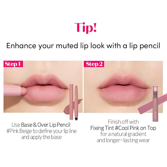 ETUDE Fixing Tint #13 Melange Rose (4g) | Long Lasting High Pigmented Liquid Lipstick | Waterproof Lightweight Matte Finish Lip Stain | Full Coverage | Korean Makeup, Kbeauty