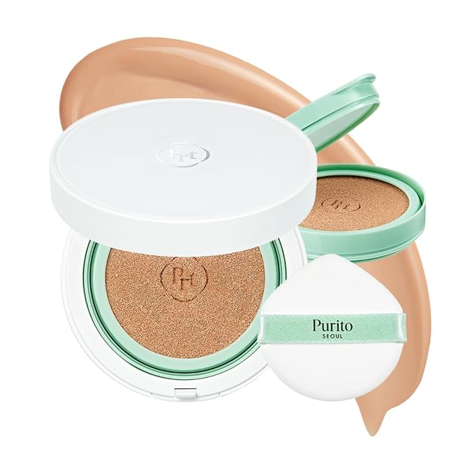 PURITO SEOUL Wonder Releaf Centella BB Cushion #23 Natural Beige, Foundation, Korean Centella, Makeup Long Lasting, Flawless Coverage, K-Beauty, 15g, 0.52 fl.oz