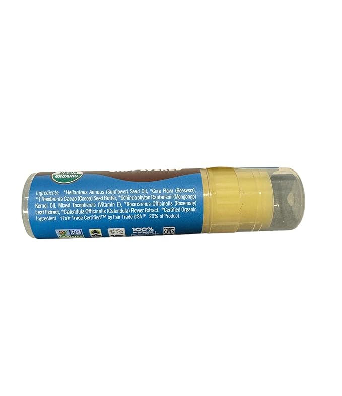 LIP BALM Mongo Kiss 6-Pack by Eco Lips 100% Organic Beeswax & Cocoa Butter Lip Care with Mongongo Oil - Soothe & Moisturize Dry & Cracked Lips - Made in USA. (Unflavored)