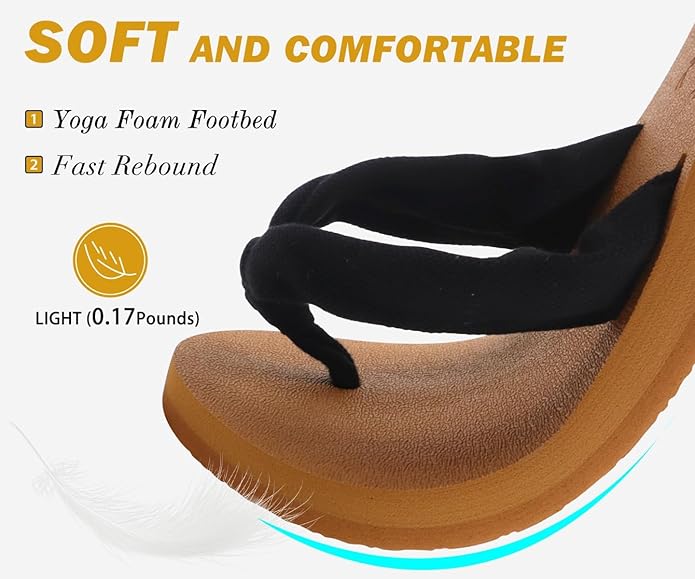 KuaiLu Womens Dressy Sandals Arch Support Yoga Mat Walking Cross Slides Ladies Slip on Orthotic Travel Outfits Slippers Cushion Comfortable