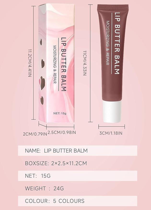 Lip Balm Set Tinted Lip Butter Plumper Gloss Clear Nourishing Waterproof Glossy Lip Gloss For Women