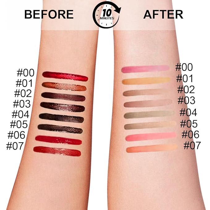 3 Colors Peel Off Lip Liner Stain with Tweezer, Long Lasting Waterproof Lip Tint Stains Makeup Set with Matte Finish for Women, Natural Look, Easy to Use, for All Skin Types (#015, M)