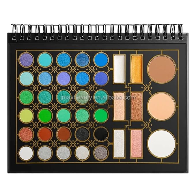 NATURAL GLARE makeup pallet All in one makeup pallet notebook contains 78 colors, setting powder, Bronze, Blush, Lipstick, ans of course our lovely eye shadows. the colors bring out all seasons.