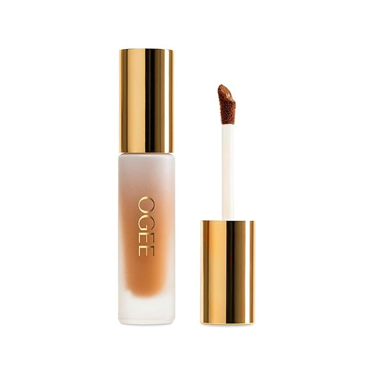 Ogee Complexion Perfecting Under Eye Concealer - Certified Organic Full Coverage Concealer - Buildable Coverage - TEAK 10.80W - Medium Deep (Warm Undertones)