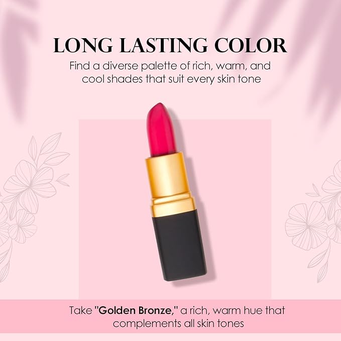 Vera Moore Creme Lipstick, Long Lasting, Lightweight, Moisturizing Opaque Color with Staying Power, Fragrance, and Paraben Free Cosmetics Soft Lipstick (Candy)