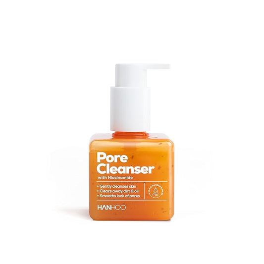 Hanhoo Pore Cleanser with Niacinamide, 6.76 Fl. Oz., 2-in-1 Facial Cleanser and Mask, with Niacinamide and Salicylic Acid, Clears Clogged Pores, Makeup-Remover, Exfoliating Face Wash, Korean Skincare