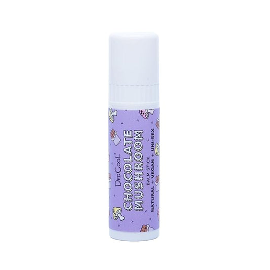 DedCool Lip Balm Stick (Chocolate Mushroom) Jumbo, Vegan, Flavored, Coconut Oil Lip Balm, Long Lasting, Moisturization, Hydrates Dry & Chapped Lips, Vegan, Clean, Non-Toxic, Fragrance For All