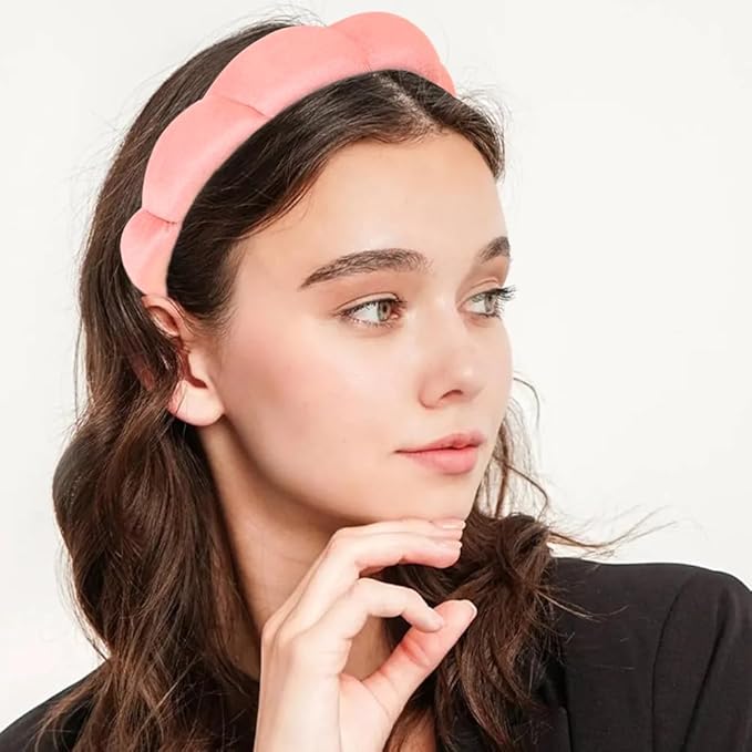 Spa Headbands for Washing Face or Facial, Makeup Headband, Skincare Headbands, Terry Cloth Head band Face Wash Puffy Head band, Mask, Skin Treatment