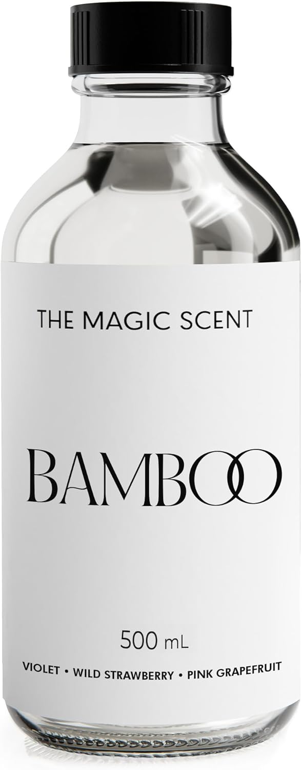 Bamboo Diffuser Oil - Hotel & Home Luxury Scents Inspired by The Four Seasons, Bora Bora - Diffuser Oil Scents for Home Designed for Use in All Diffusers - 16.9 fl oz, 500 mL