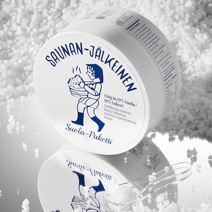 Saunan Heating Salt Mask(3.17 oz) - Top Finnish Sea Sauna Salt Mask for better skin. Healing dead skin cells and effective pore reducer. No more blackheads.