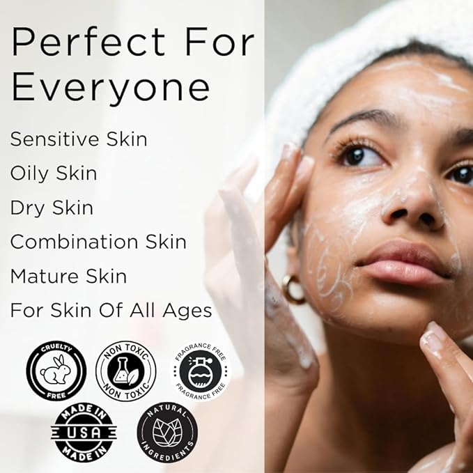 Sumbody Face Wash for Women & Men Goat Milk Cleanser – (4oz) Cruelty Free Face Wash, Organic Gentle Face Cleanser with AHAs & Vitamins for Sensitive Skin, Day and Night Face Wash Cleanser for Dry Skin