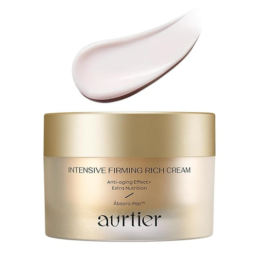 Intensive Firming Rich Cream, Anti-Aging Moisturizer with Collagen Peptides EGF Hyaluronic Acid for Wrinkle Smooths, Firming, Lifting & Deep Hydration 1.69 Ounce
