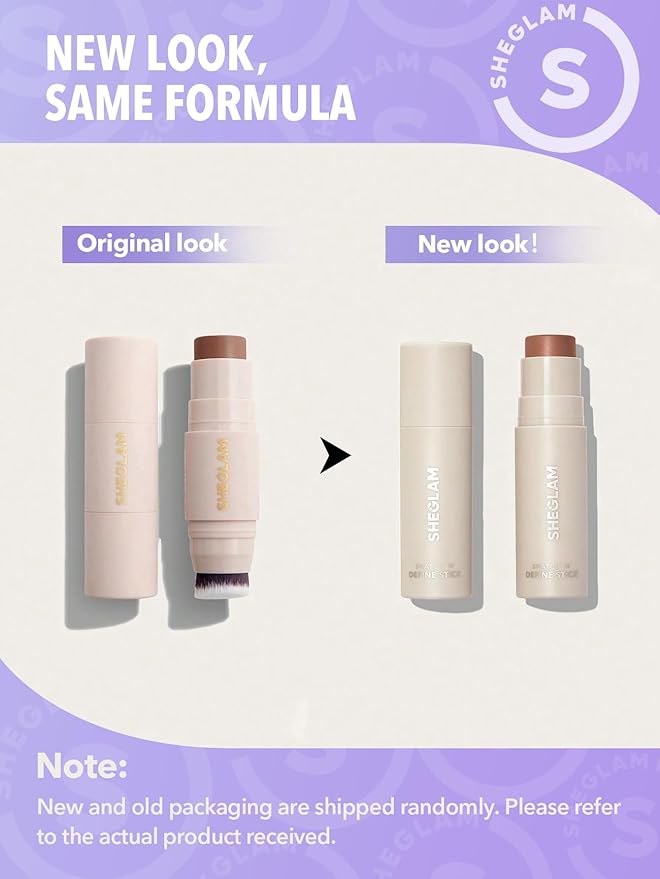 SHEGLAM Snatch 'n' Define Cream Contour Stick Long Lasting Highly Pigmented Sweat Proof Face Bronzer Makeup - Soft Tan