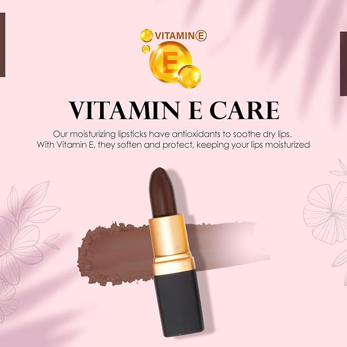 Vera Moore Cosmetics Soft Creme Lipstick - with Maximum Hydration & Moisture, Long Lasting Light Weight Opaque Color & Staying Power - Won't Feather or Fade - Fragrance & Paraben Free (Chocolate)