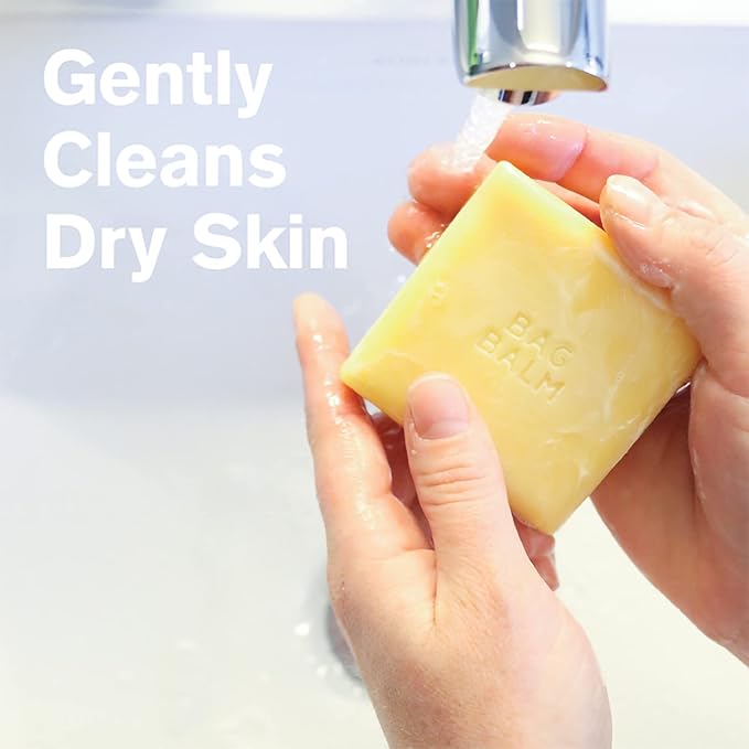 Vermont's Original Bag Balm Family Bundle for Dry and Distressed Skin | Lip Balm, Hand Lotion, Moisturizing Soap and Skin Moisturizer