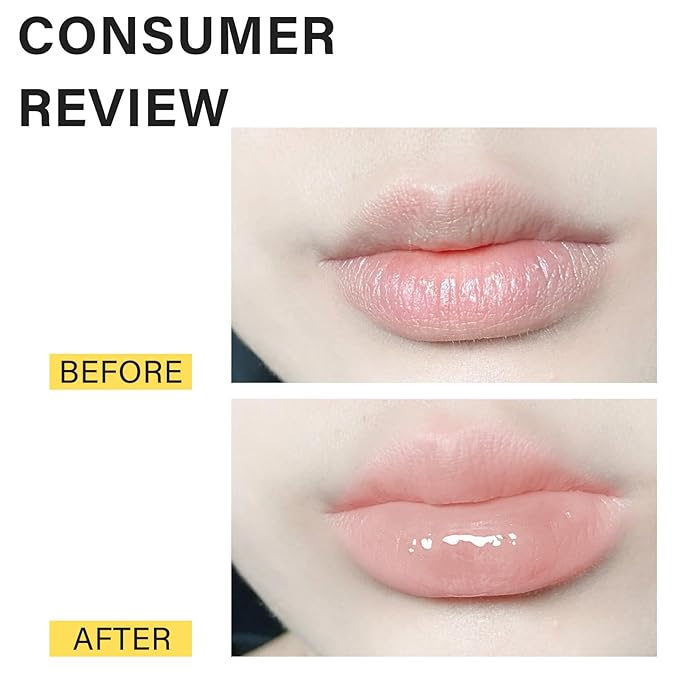 Honey Lip Butter, Hydrating Overnight Lip Balm & Mask, Bee Lip Mask, 12 Hours Long-lasting Moisture, Hygienic Twist Dispenser, Cracked Lip Scrubs Exfoliato Lip Wrinkle Skin Care Products